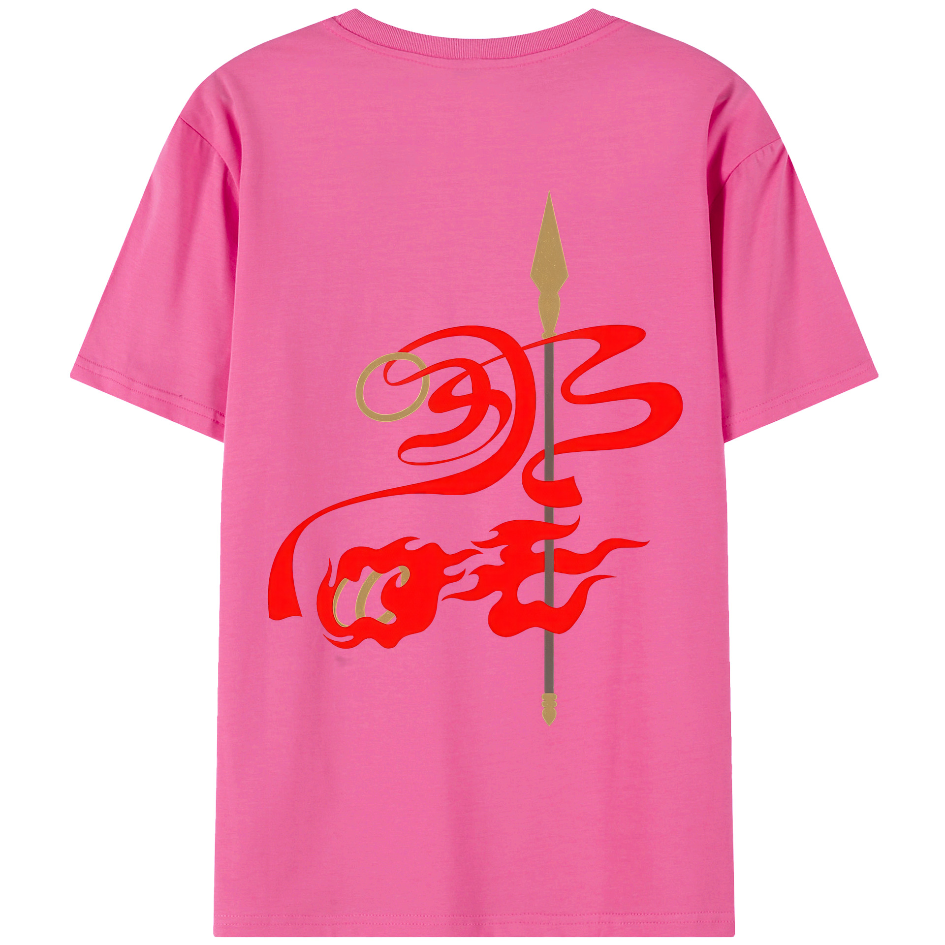 （画像用） Ne Zha 2 ナタ 魔童の大暴れ レディース半袖Tシャツ(バックプリント)